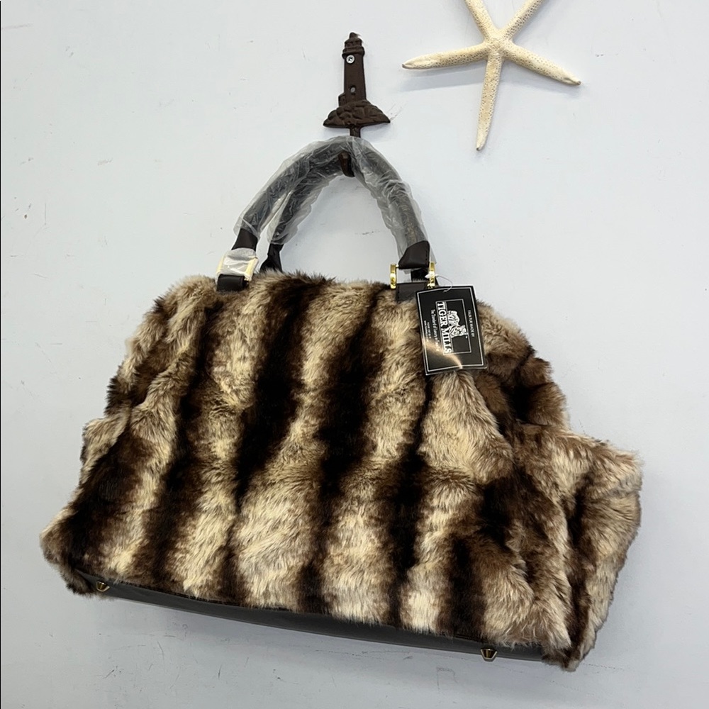 *SOLD* Dennis Basso Luxury Faux Fur Handbag w/ Blanket NWT